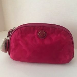 COACH fuschia makeup bag NWT